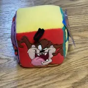 Taz Looney Tunes DOG TOY Squeaker Block Vintage NWT (1998)