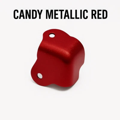 8x Candy Metallic Red Case Corners – DIY Home & Garden Box Protectors w/ Screws