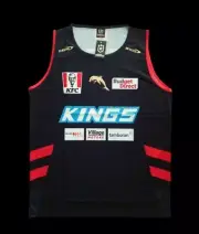 Redcliffe Dolphins 2023 NRL Mens Black Training Singlet Sizes LARGE BNWT