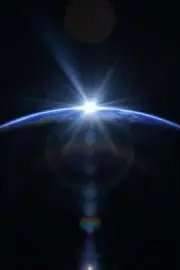 Sunrise Over Earth From Outer Space Rendering Photo Poster 24x36