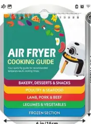 [Quick Cooking Air Fryer Guide] Air Fryer Magnetic Cheat Sheet Set - Quick...