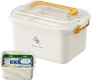 Medical Box Storage Box, Portable Medicine Chest, Large Capacity Medicine Storage Bins with Lid, Household Medicine Cabinet Organizer Household Supplies Medicine Storage for Offices Car School
