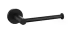 Matte Black Round WALL mounted Towel Arm Rail Holder BAR bathroom hangar hook