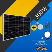 300W Solar Panel Kit 12V Mono Home Fixed Caravan Camping Power Charging Battery