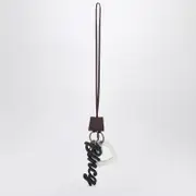 [Balenciaga] Keychain Charm Heart Le City burgundy/white One size Burgundy