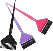 Beavorty Hair Dye Brush 3pcs Set Hair Coloring Brush for Easy Application and Highlighting Random Color