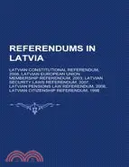 在飛比找三民網路書店優惠-Referendums in Latvia