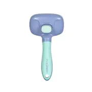Pakeway T10 Self-Cleaning Pet Dog/Cat Slicker Dematting Brush Max XL GRN/PRPL