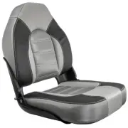 Springfield Marine 1061063-B Skipper Premium Hb Folding Seat Charcoal/Grey