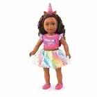 My Life As A Unicorn Trainer Doll 18" Posable Soft Torso Dark Brunette Hair New