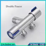 STAINLESS STEEL DOUBLE CONTROL ANGLE VALVE DOUBLE OUT WATER
