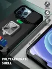 Fits iPhone 13 Pro Max, Case with Slide Camera Cover Kickstand Card Holder Slot
