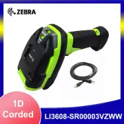 Zebra LI3608-SR00003VZWW Standard Range 1D USB Handheld Barcode Scanner Reader