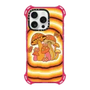 iPhone 16 Pro Bounce Case MagSafe Compatible Groovy Shrooms