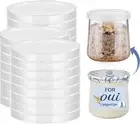 Oui Yogurt Jar Lids - 15PCS Container Clear Plastic 15pcs