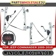 2x Front LH & RH Power Window Regulators w/ Motor for Jeep Commander 09-10 SUV (for: Jeep)