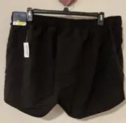 Old Navy Womens 2x Black Go-Dry Mid-Rise Elastic Waist Athletic Shorts! A4202