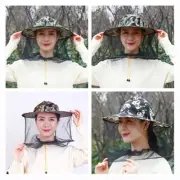 Outdoor Mosquito Insect Net Hat for Beekeeping Breathable and Comfortable