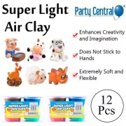 12x Ultra Light Clay DIY Assorted Colours Super Light Air Dry Clay Creative Art