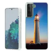 (Lighthouse)Rugged TPU phone case cover(Clear)for Samsung Galaxy S21+ Plus 5G