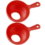 2 Pcs Jam Funnel Cooking Oil Funnels for Filling Bottles Wide Mouth