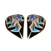 Arai Helmets RX-7 Corsair Wraith Blue Side Pods Shield Covers Visor Holders SAJ