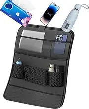 Backseat Organizer With Table | Car Backseat Leather Waterproof Organizer With Foldable Tray,Foldable Table Holder, Road Trip Accessories, Multi-Use Board For Vehicles