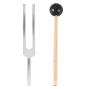 Aluminum alloy + wood Tuning Fork Chakra Hammer Ball Diagnostic 528HZ With3659
