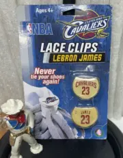 NBA ~ "Lace Clips" ~ Lebron James CAVALIERS 23 New