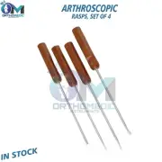 Arthroscopy, Rasp, Down Curve Arthroscopic Rasps, Set of 4 Surgical Instruments