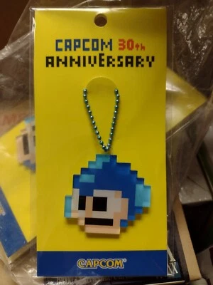 Capcom 30th Anniversary Keychain Rockman / Megaman (2013) New Japanese Import