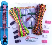 X-Cords Paracord Bracelet Survival Bracelet Kit W/ Jig make 10 parachute cord