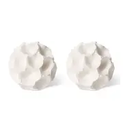 2PK E Style Miriam Sculpture Figure Ornament Tabletop Home Decor 10cm White