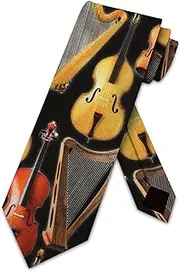 String Instruments Tie Mens Neckties by Three Rooker