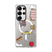 Galaxy S25 Ultra Clear Magnetic Case New York Stickers by Megan McKean