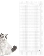 Cat Screen Door - Pets Proof Screen Door with Zipper | Heavy Duty Fly Curtain | Pet Scratch Mesh Thickened Interior Net for Living Room, Bedroom, Kitchen | Prevent Dogs Cats Running Out from Home