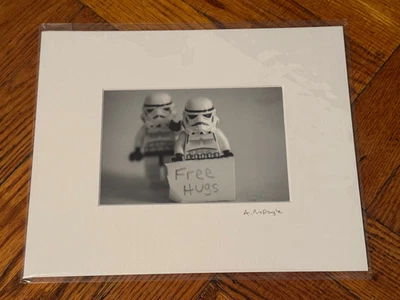 Star Wars NEW Joe Shymanski Matted Photo "Free Hugs" Stormtroopers LEGO 5x7