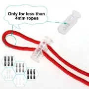 6pcs Plastic Cord Lock Stopper End Spring Fastener Organizer