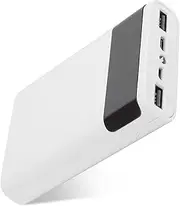Normal Battery Storage Box, Black/White Mobile Power Box, Portable for Charging (White)