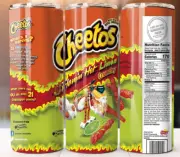 Cheetos Crunchy Flamin Hot Limon Style Tumbler 20oz Mug Cup style w/ Straw