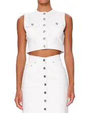 DL1961 Cropped Denim Vest
