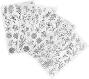 Homoyoyo 4 Sheets Water Soluble Embroidery Stabilizer Sheets DIY Wash Away Fabric Stabilizer for Custom Patterns Easy to Use Soft Paper for Hand Sewing and Craft Projects