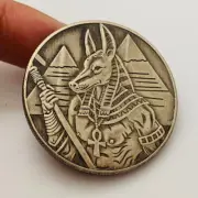 Ancient Egyptian Pharaoh Pyramid God of Death Anubis Commemorative Carft Coin US