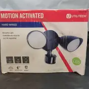Utilitech 0803996 Motion Activated Hardwired Security Light black
