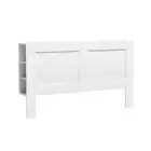 Bed Frame King Size Bed Head With Shelves Headboard Bedhead Base White