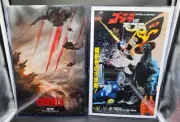 2 GODZILLA Art Posters Japanese Mothra/ USA IMAX 2014 11x17