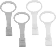 SECFOU 2 Pairs Portable Pull Rings for Walking Exercise Safe Crib Hand Rings with Smooth Edges Lightweight Bed Stand Up Assist Tools for Boy Girl