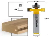 1/4" Slot Cutter Router Bit - 1/2" Shank - Yonico 14916
