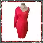 UNIQUE ☆ RED ☆ SEQUIN ACCENT ☆ COCKTAIL DRESS ☆ 4x ☆ NWT