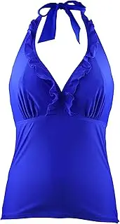 [Pour Moi] ? Women's Splash Underwired Tankini Top, Ultramarine, 38C